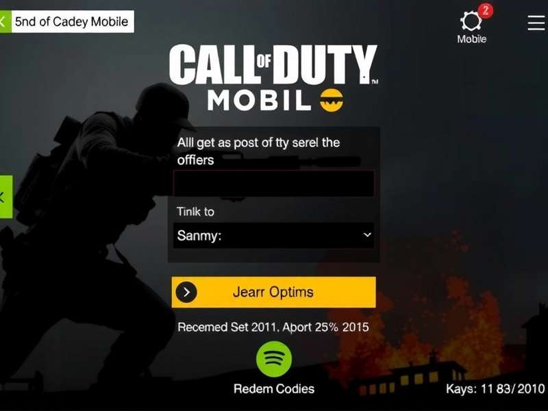 Call of Duty Mobile Redeem Codes 2025
