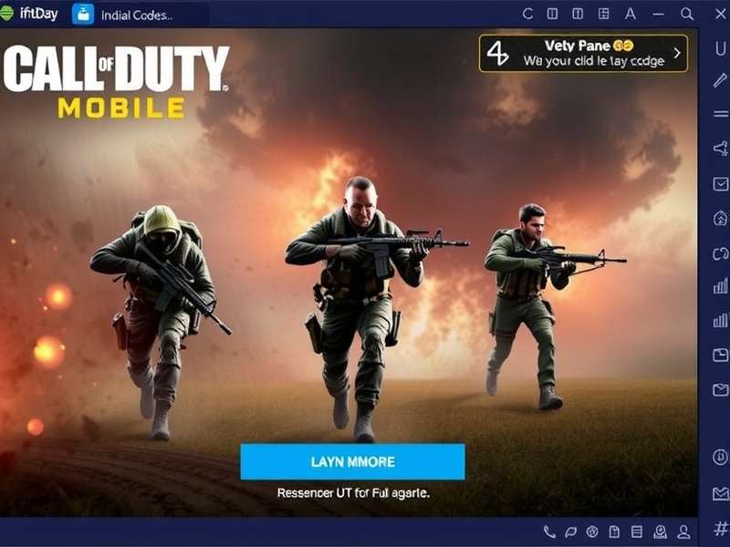 Call of Duty Mobile Redeem Codes Interface