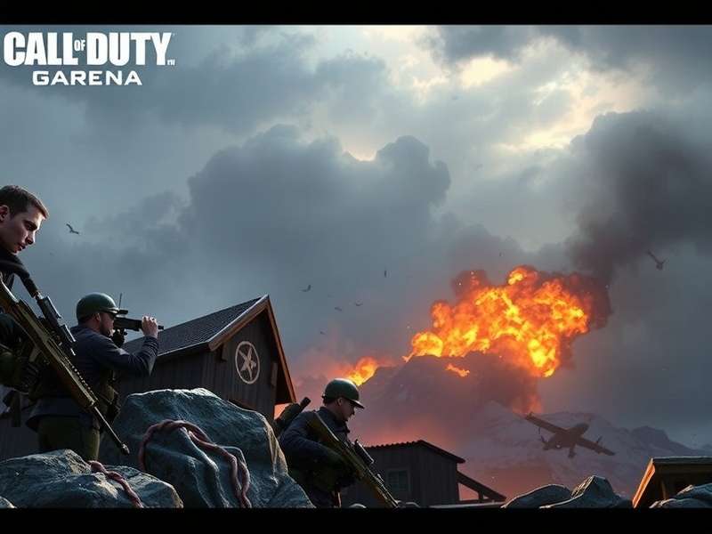 Vibrant esports scene of Call of Duty Mobile Garena with a packed arena