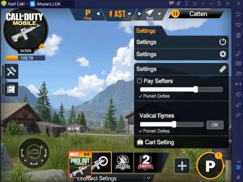 Call of Duty Mobile sensitivity settings interface on mobile device