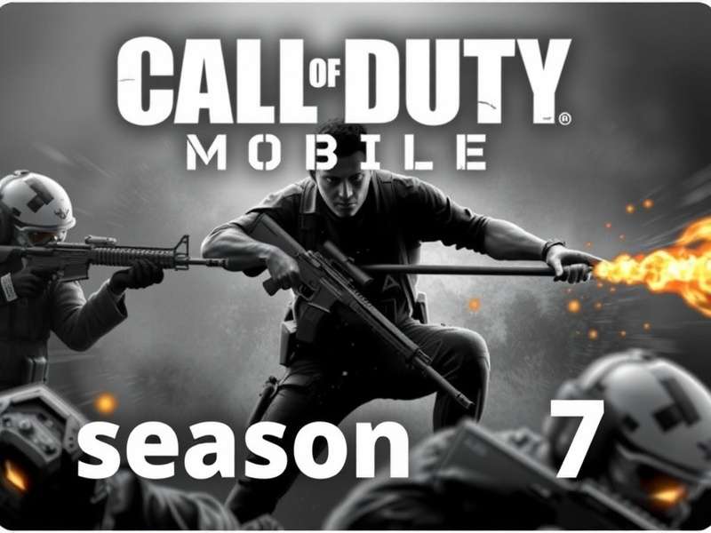 Call of Duty Mobile Season 7 Gameplay with character holding custom weapon