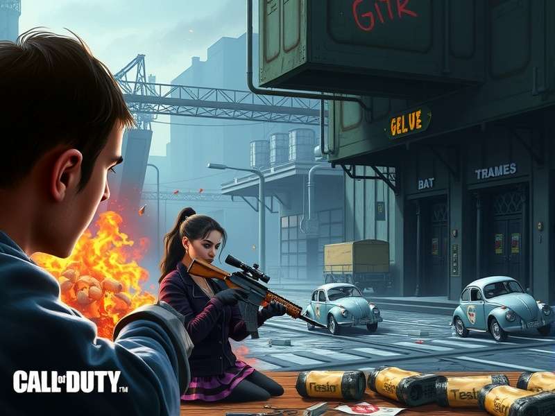 Vibrant Indian Call of Duty Mobile esports tournament with players competing intensely