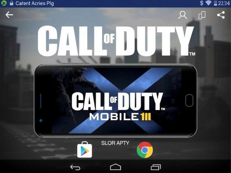 Call of Duty Mobile Play Store download screen on Android device