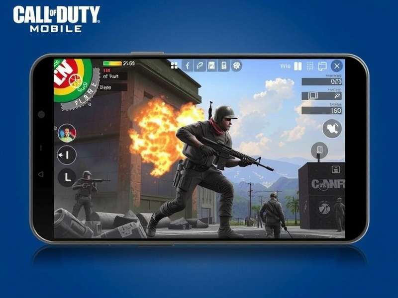 Call of Duty Mobile gameplay screenshot showcasing intense multiplayer action on Apkpure version
