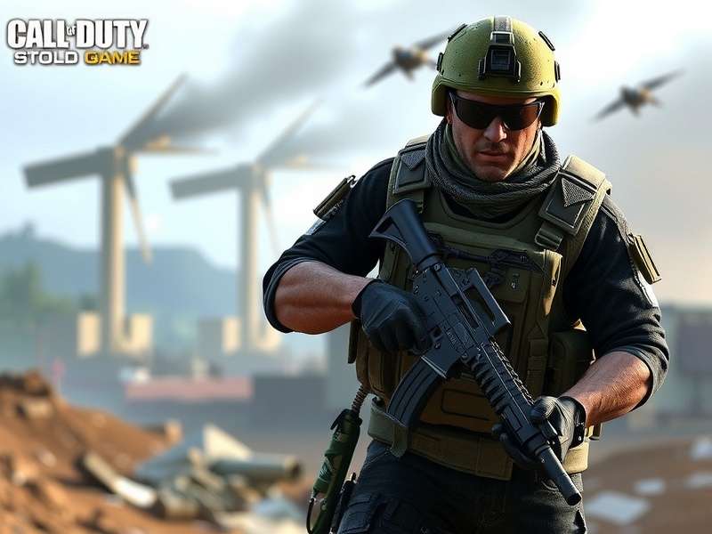 Call of Duty gaming setup with multiple screens and controller