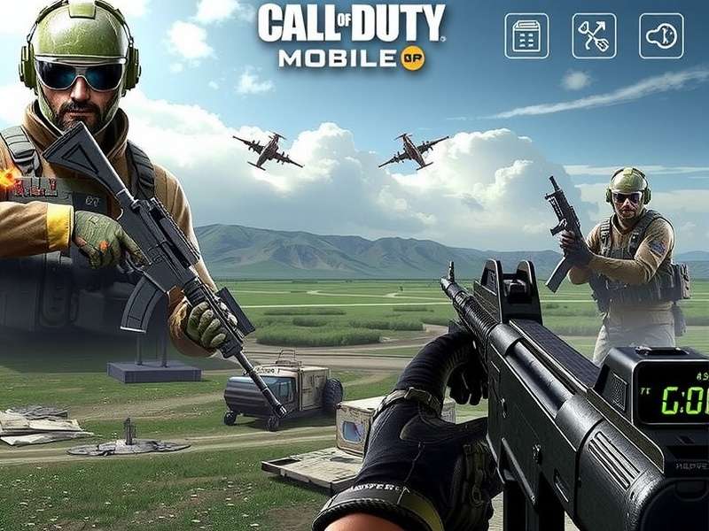Call Of Duty Mobile App featuring Battle Royale and Multiplayer modes on smartphone
