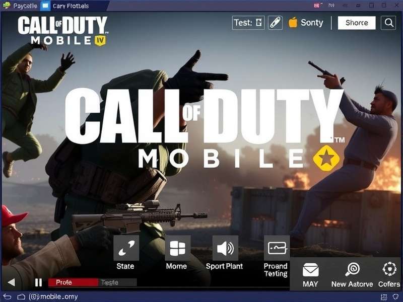 Call of Duty Mobile gameplay on smartphone showing multiplayer action