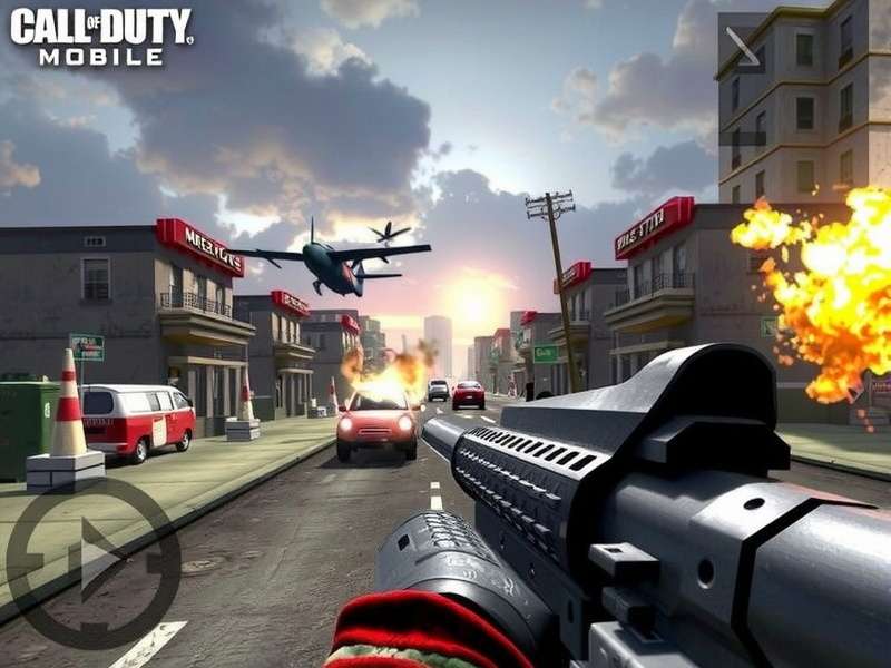 Call Of Duty Mobile APK gameplay on smartphone showing intense battle royale action