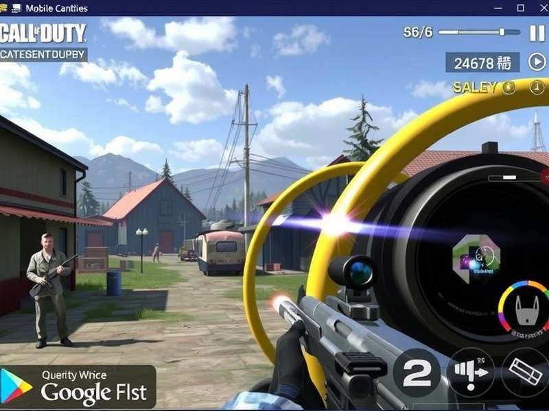 Call Of Duty Mobile For Windows gameplay screenshot showing battle royale action