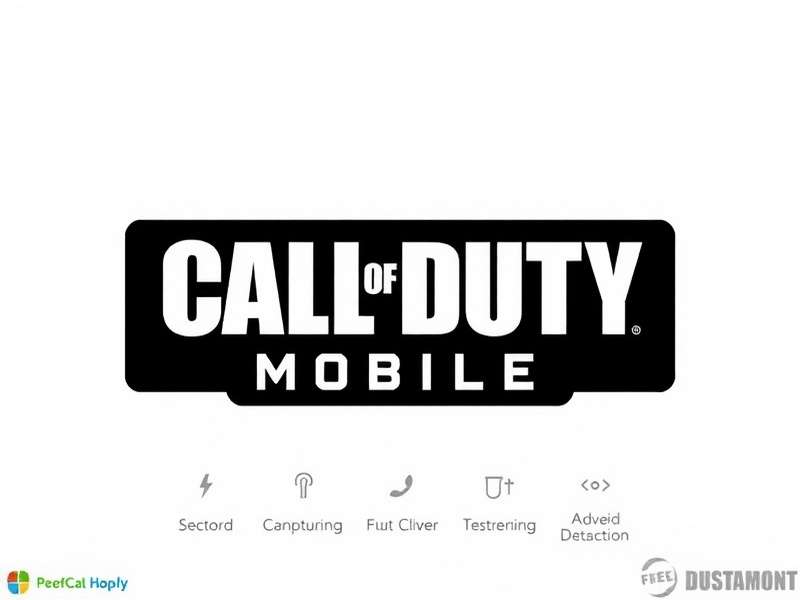 Call Of Duty Mobile Logo displayed on a smartphone with neon background